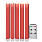 Goobay LED rdeča palčna sveča 2.1x24cm set 5 | Shoptok.si