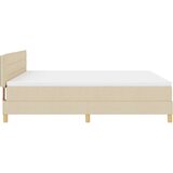  Krevet s kutijom s madracem krem 180x200 cm tkanina | shoptok.hr