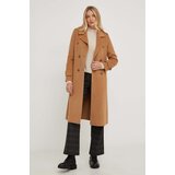 Answear Lab Volnen plašč bež barva | Shoptok.si