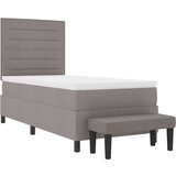 Box spring krevet Sivo-smeđa 90 x 200 cm tkanina | shoptok.hr