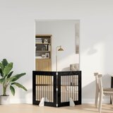  Vrata za pse s postoljem 2 pcs Crni hrast 80 x 80 cm | shoptok.hr