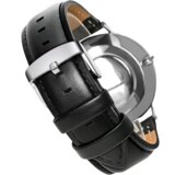 INF Klasičen pašček za uro iz pravega usnja za ure DW - 19 mm Black, (21296880) | Shoptok.si