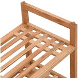 vidaXL regal za čevlje 69x27x41 cm trdna orehovina | Shoptok.si