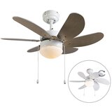 QAZQA Stropni ventilator bela - sveža 3 Cene