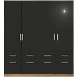 Rauch Möbel omara s klasičnimi vrati, siva, hrast artisan | Shoptok.si