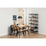 MID.YOU Jedilna miza , furnirano les kavčukovca črna, barve hrasta | Shoptok.si