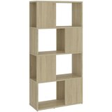 Ormarić za knjige / pregrada boja hrasta 60x24x124,5 cm drveni | Eponuda.com