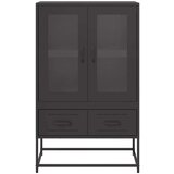 vidaXL Visoka komoda crna 68x39x111,5 cm od čelika | shoptok.hr