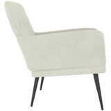  Fotelja krem 62 x 79 x 79 cm baršunasta | shoptok.hr