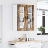  Zidni stakleni ormarić PORTO Dimljeni hrast 60 x 31 x 80 cm | Eponuda.com