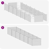  Povišeni vrtni krevet Crna 600 x 80 x 55 cm | shoptok.hr