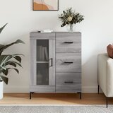 vidaXL Komoda siva sonoma 69,5x34x90 cm inženirski les | Shoptok.si