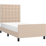  Okvir za krevet s uzglavljem cappuccino 90x200 cm umjetna koža | Eponuda.com