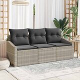  Set sofe s jastukom 3 pcs Svjetlosiva poliratan | shoptok.hr