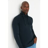 Trendyol Navy Blue Men's Slim Fit Collar Knitwear Sweater Cene'.'