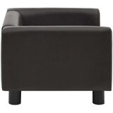 SOFA za pse smeđa 60 x 43 x 30 cm od pliša i umjetne kože | shoptok.hr