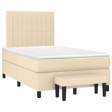  box spring s madracem krem 120 x 190 cm od tkanine | shoptok.hr