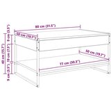 vidaXL Klubska miza Siva Sonoma 80 x 50 x 40 cm Konstruiran les | Shoptok.si