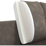 SOFA za dvije osobe Siva 188 x 81 x 89 cm Umjetna koža Slike