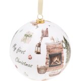  Novogodišnja kugla First Xmas 10cm, 4 kugle | ePonuda.com