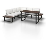 Bessagi Garden Vrtna Lounge Garnitura Gianna, Krem, Črna, 4-Delno Cene