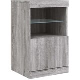 vidaXL Komoda s LED svjetlima boja sivog hrasta 123x37x67 cm | shoptok.hr