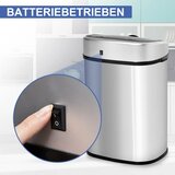  Automatska kanta za smeće sa senzorom pokreta od nehrđajućeg čelika 48 L srebrna | shoptok.hr