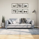 vidaXL Košata preproga moderna modra 160x230 cm Cene
