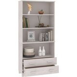  Visoka omara HAMAR trdna borovina bela, (20654607) | Shoptok.si