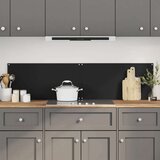 vidaXL Kuhinjska zaščitna obloga 2 kosa črna 80x40 cm kaljeno steklo | Shoptok.si