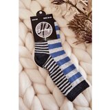 Kesi Children's classic socks with stripes and stripes Blue Cene