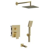 Tuš set podžbukni+izljev Alpha Gold-Brushed 9ALPEC32209 AQG | Eponuda.ba