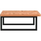  Zidna polica za umivaonik od čelika i masivne bukovine Smeđa 80 x 55 x 2.5 cm | Shoptok.si