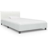 vidaXL okvir za krevet od umjetne kože bijeli 100 x 200 cm | shoptok.hr