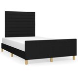  Okvir kreveta bez madraca crni 120x190 cm od tkanine | shoptok.hr