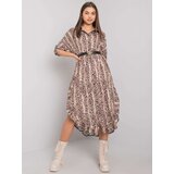 Och Bella Dress-TW-SK-BI-32556-1.62P-black-beige | Shoptok.si