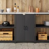  Kuhinjsko skladištenje HATTEM Crna 60 x 50 x 92 cm Čelik | Shoptok.si