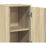 vidaXL Kopalniška garnitura 3-delna sonoma hrast inženirski les | Shoptok.si