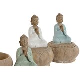  Okrasna Figura Home ESPRIT Bela Zelena Turkizno Orientalsko 11 x 11 x 15 cm (3 kosov) | Shoptok.si