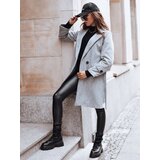 DStreet Women's double-breasted coat AMBER light grey | Shoptok.si