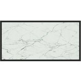 vidaXL stolić za kavu crni s bijelim mramornim staklom 100x50x35 cm | shoptok.hr