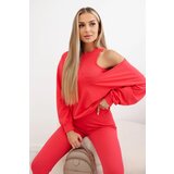 Kesi 3-piece set sweatshirt + top + leggings raspberry | shoptok.hr