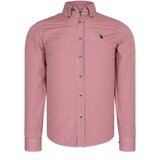 Dewberry G769 MENS SHIRT-LIGHT BURGUNDY-NAVY BLUE | shoptok.hr