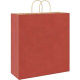  Papirnate vrećice 250 kom s ručkama crvene 45x17x48 cm | shoptok.hr