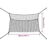 vidaXL Mreže za sijeno 2 kom pravokutne crna 200x120 cm PP | shoptok.hr