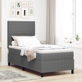 vidaXL Vzmetnica pod posteljo z vzmetnico Svetlo siva 80x200 cm Žametna tkanina Cene