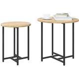  Set pomoćnih stolića 2 pcs Sonoma hrast i crna | shoptok.hr