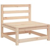  Vrtna sofa bez naslona za ruke s tabureom od masivne borovine | shoptok.hr