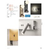  Redo 01-4663 - LED zidno svetlo NORMA, LED/5W/230V + LED/3W, CRI 90, USB, crna | Eponuda.com