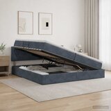  s od storage s uzglavljem Tamnosiva 200 x 200 cm Baršun | shoptok.hr